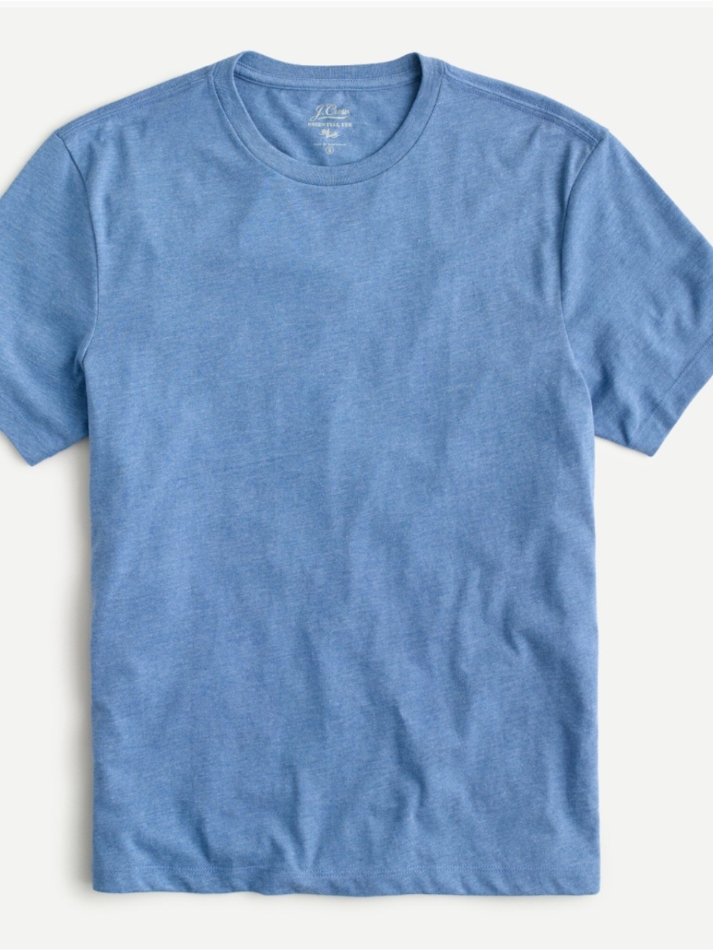 J. Crew Essentials Washed Jersey Crewneck Tee - Denim Blue